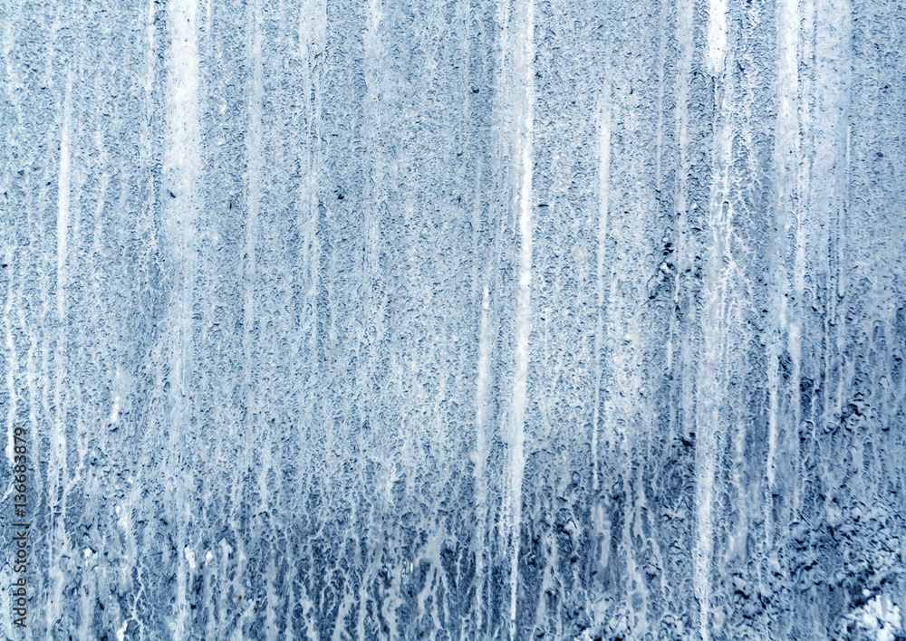 Dirty blue car surface. Dirty blue car surface.