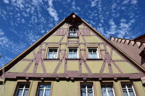 View in the historical town of Rothenburg on the Tauber, Bavaria, region Middle Franconia, Germany © photo20ast