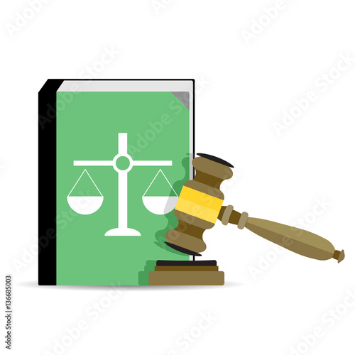 Court and law vector