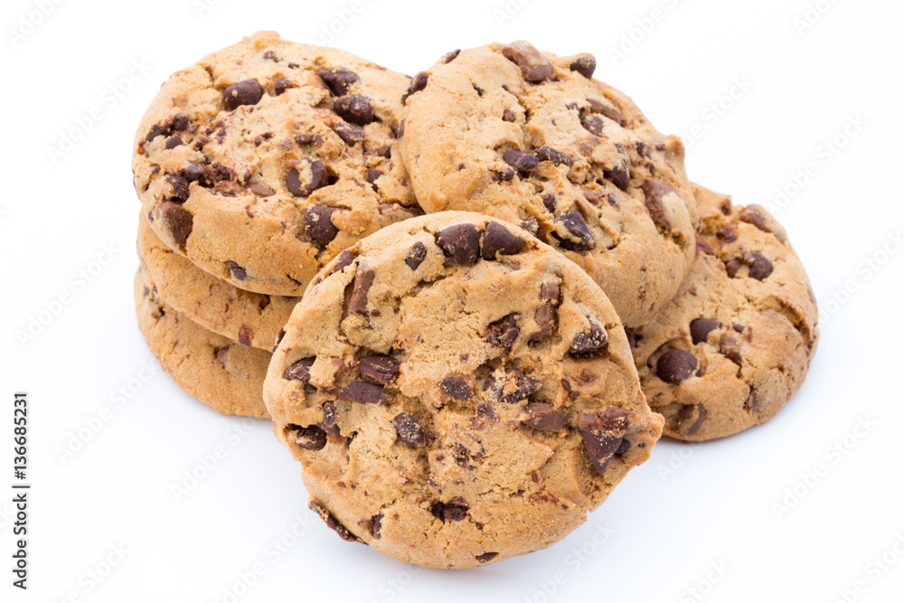 Cookies nuts on the isolated on white background. Cookies nuts on the isolated on white background.