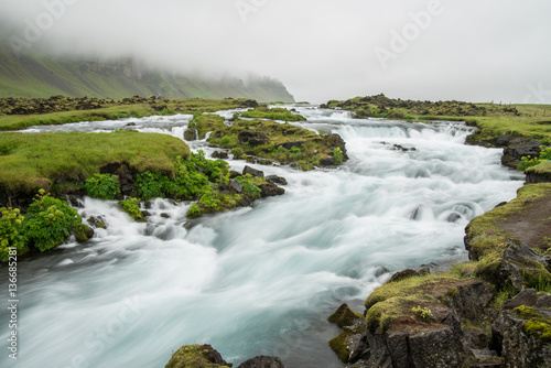 Scenic glacier river in Iceland