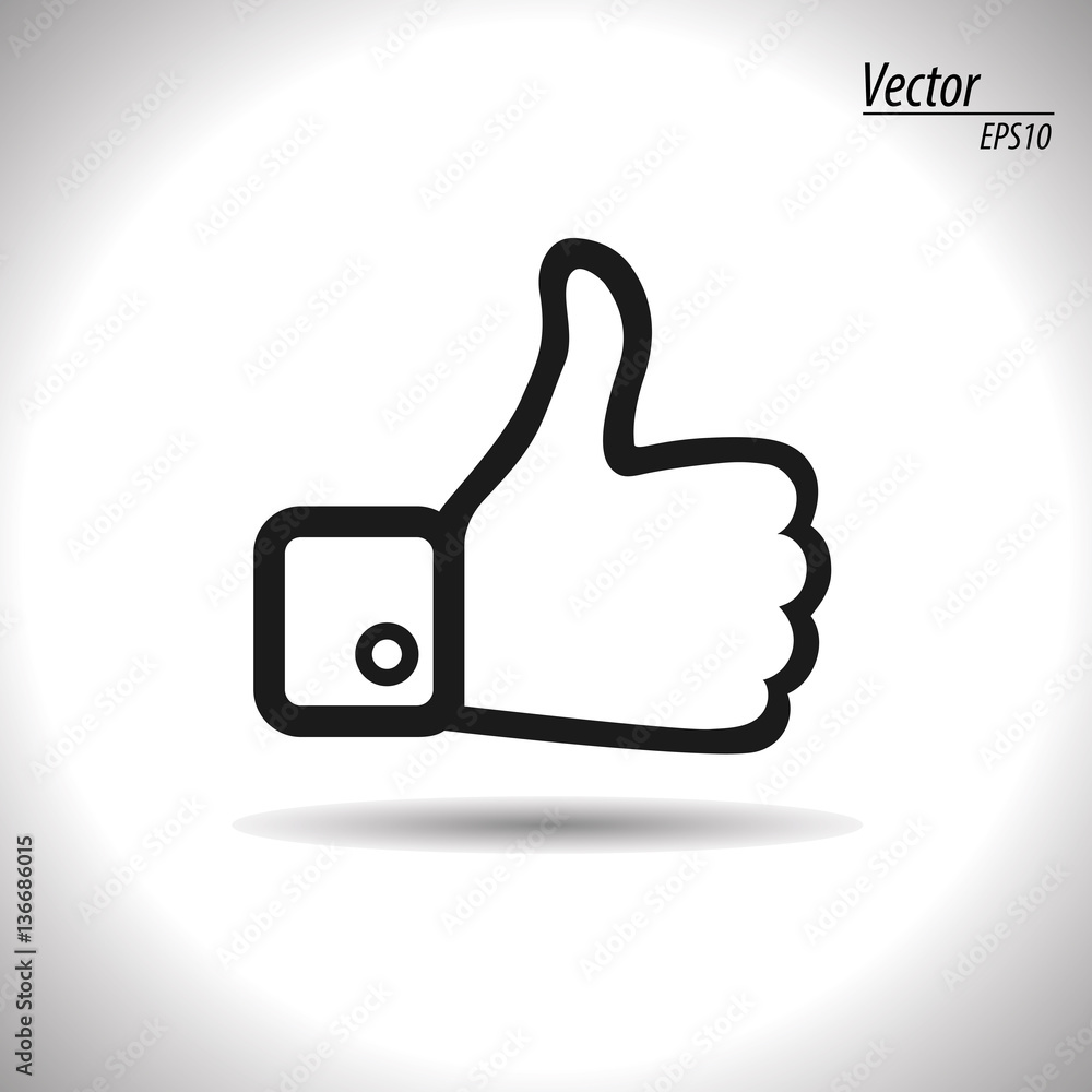 Thumb up icon. Vector, illustration, eps10. Thumb up icon. Vector, illustration, eps10.