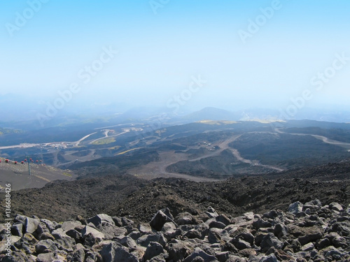 Принти на полотні black mount Etna, Sicilia