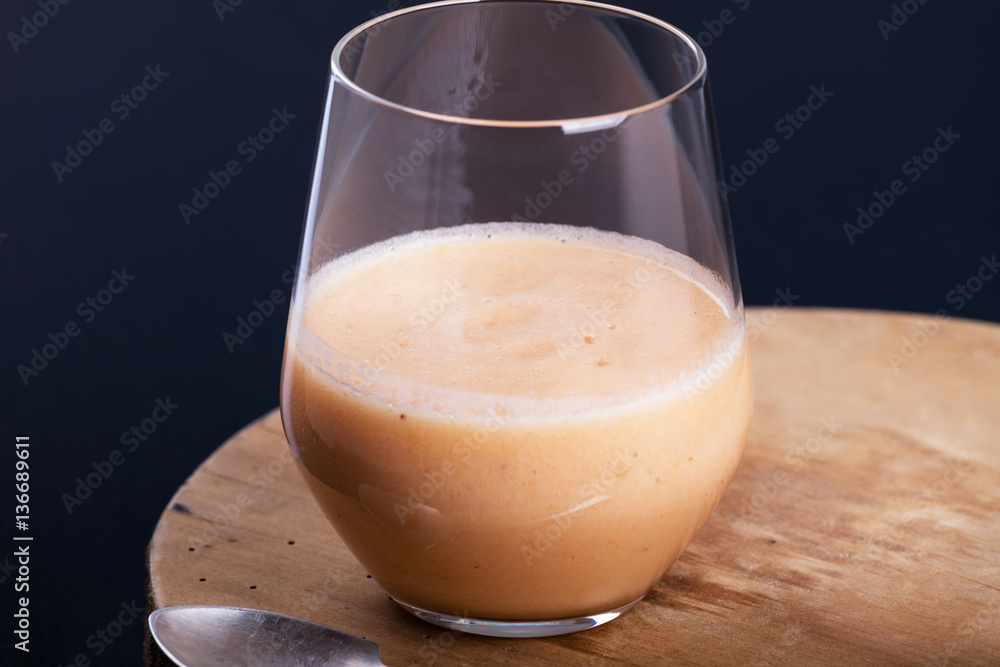 Glass of fresh fruit smoothie Glass of fresh fruit smoothie