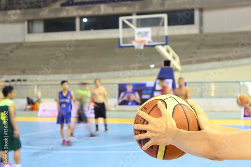 basketball pass, the game of basketball in a basketball arena