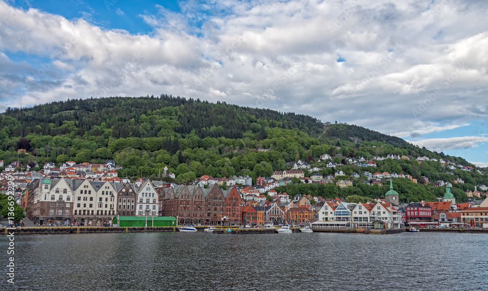 Bergen city, Norway.