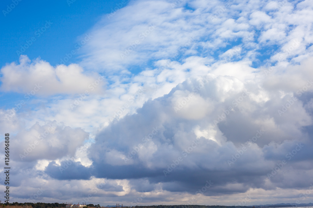 Clouds with blue sky , natural texture Clouds with blue sky , natural texture