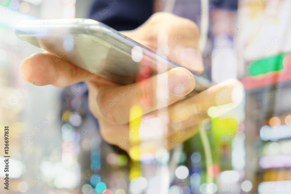 close up image of people using smart phone,Communication concept close up image of people using smart phone,Communication concept