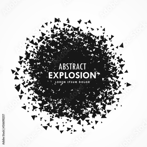 abstract particles explosion grunge background