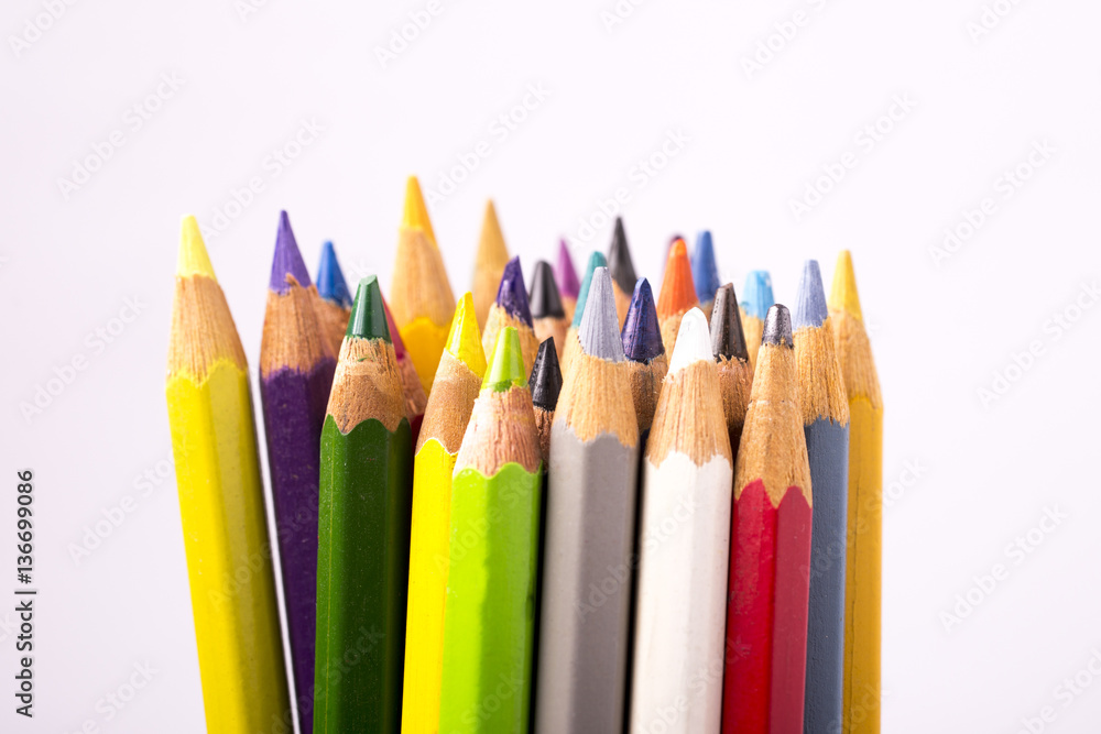 bunch of various color pencils bunch of various color pencils