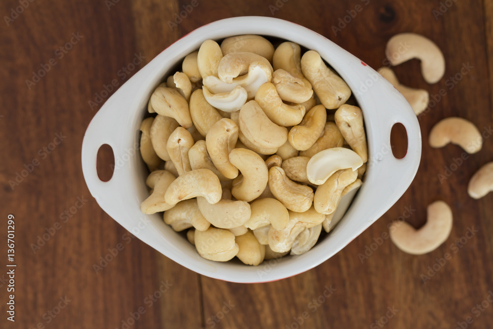 cashew nuts top view cashew nuts top view