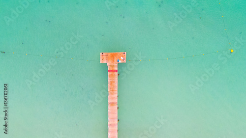 Aerial View Of A Pier