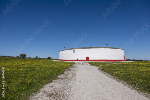 small bullring in mourao portugal photo