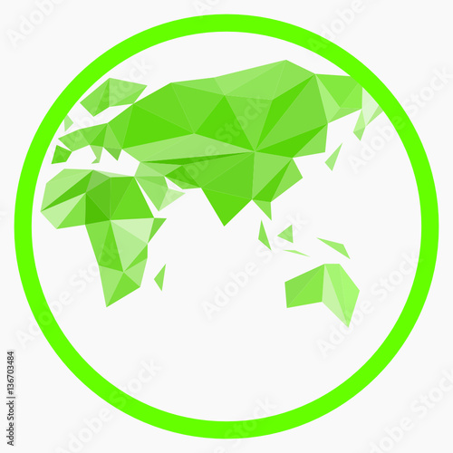 carte du monde recyclage - écologie - environnement