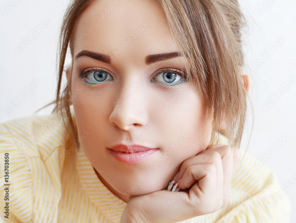 Naklejka premium portrait blue eyes