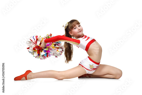 Young cheerleading girl