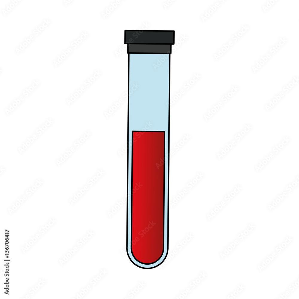 test tube with blood icon image vector illustration design test tube with blood icon image vector illustration design