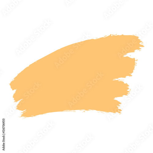 Yellow Paint Brushstroke
