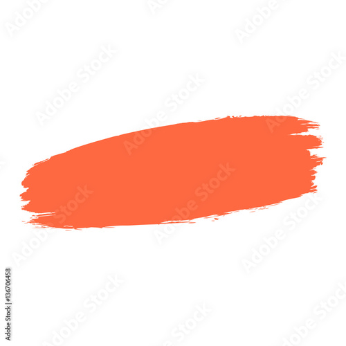 Red Paint Brushstroke