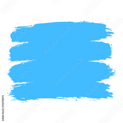 Blue Paint Brushstroke