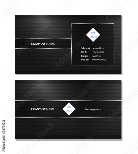 Template layout for business card vector