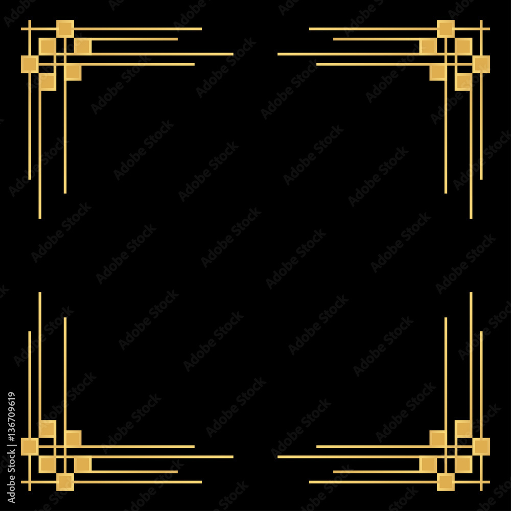 Vector geometric frame in Art deco frame for decorative design, Vector geometric frame in Art deco frame for decorative design,
