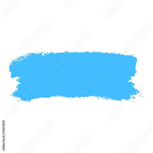 Blue Paint Brush Stroke