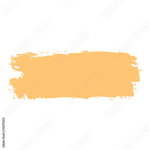 Yellow Paint Brushstroke