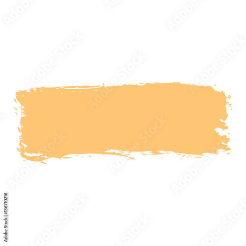 Yellow Paint Brushstroke