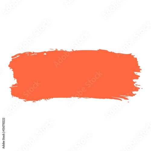 Red Paint Brush Stroke