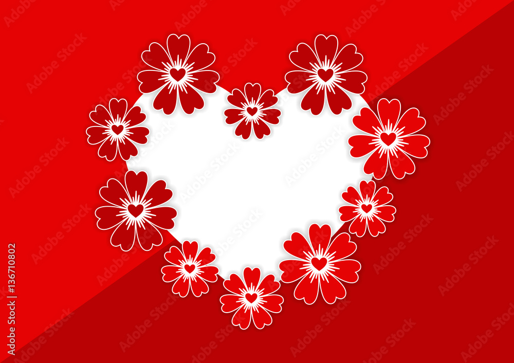 Template for love card Template for love card