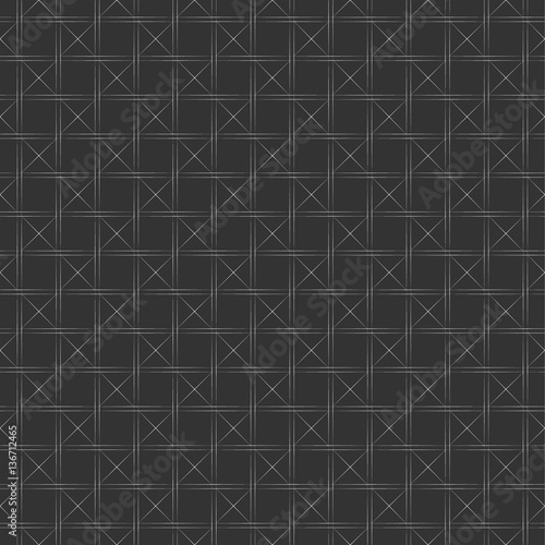 Seamless pattern. Modern texture with periodic repeating of intersecting and interwoven fine lines and rhombuses. Optical illusion.
