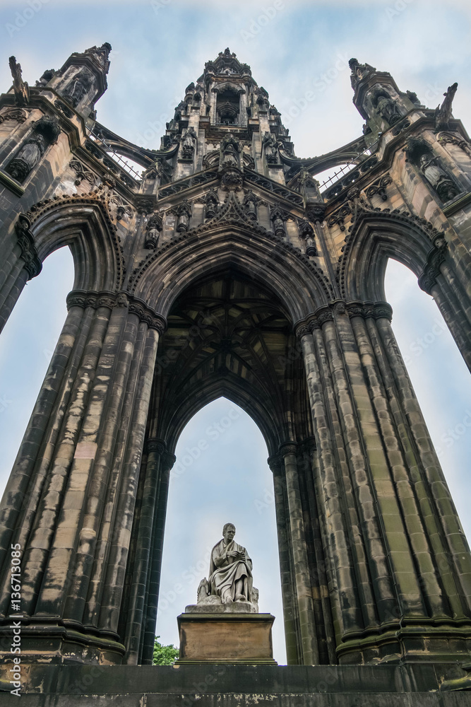 Scott Monument in Edinburgh, Scotland