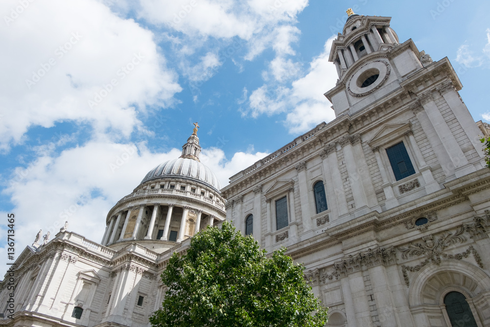View of St. Paul's Cathedral in London, United Kingdom