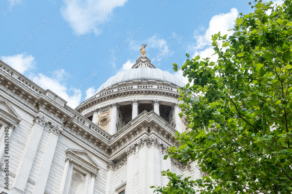 View of St. Paul's Cathedral in London, United Kingdom View of St. Paul's Cathedral in London, United Kingdom