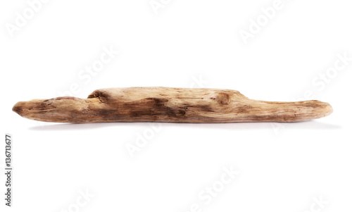  dry rotten branch isolated on white background