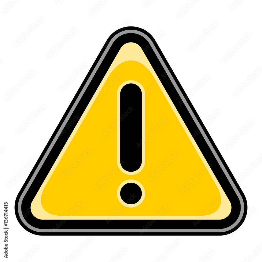 Exclamation Point Warning Attention Hazard Sign Exclamation Point Warning Attention Hazard Sign