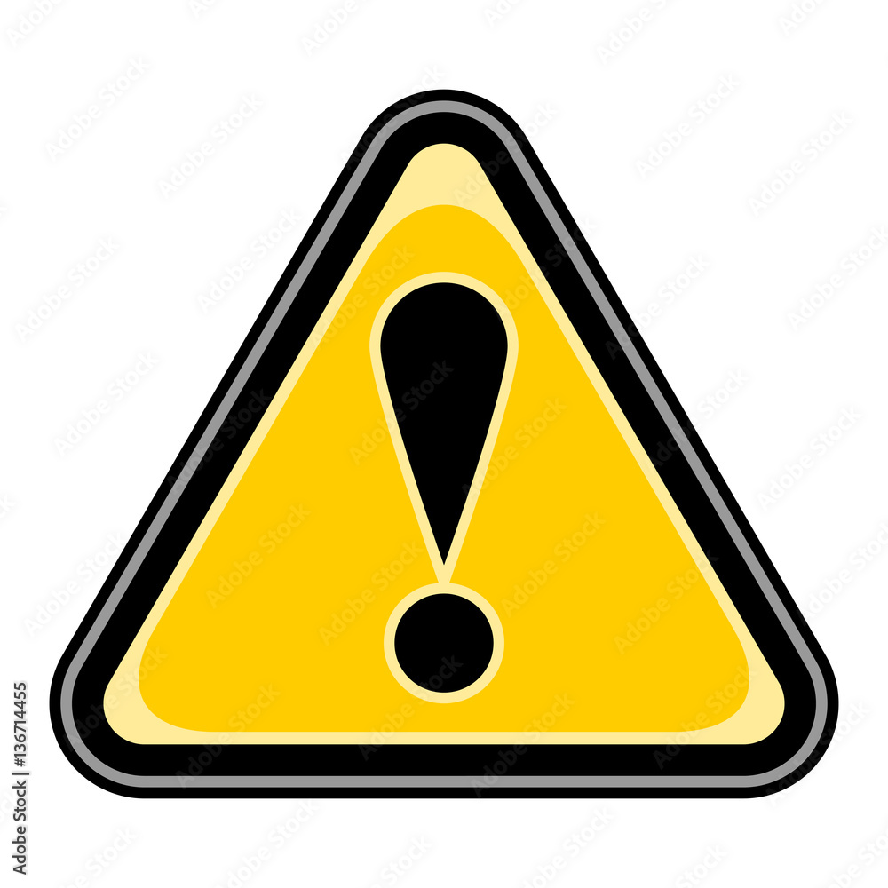 Exclamation Point Warning Attention Hazard Sign Exclamation Point Warning Attention Hazard Sign