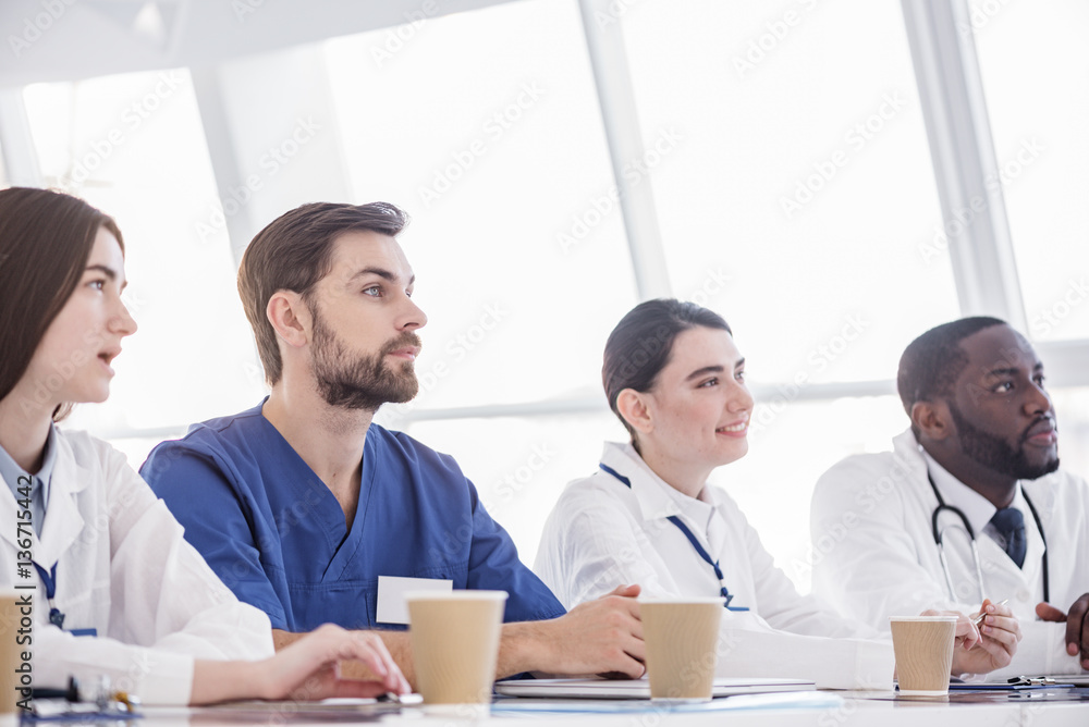 Attentive therapeutics hearing lecture during in clinic Attentive therapeutics hearing lecture during in clinic