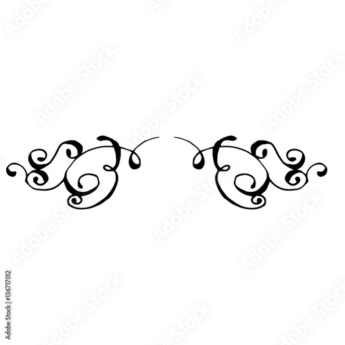 Hand drawn swirls