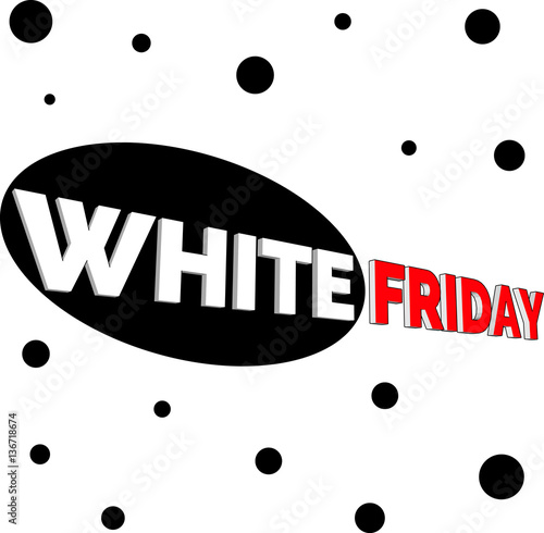 WHITE FRIDAY. Vector illustration. Sale Tags for special offers and black Friday