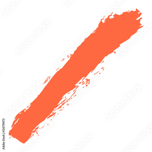 Red Paint Brush Stroke