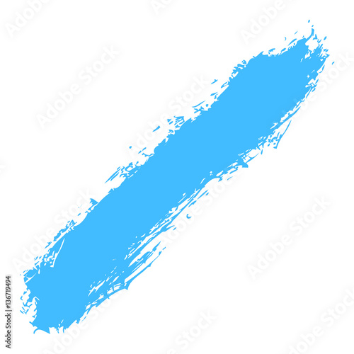 Blue Paint Brush Stroke