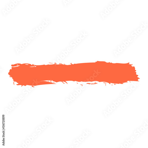 Red Paint Brush Stroke