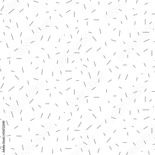 Black and white stroke particles retro design vector pattern. Monochrome abstract fiber background.