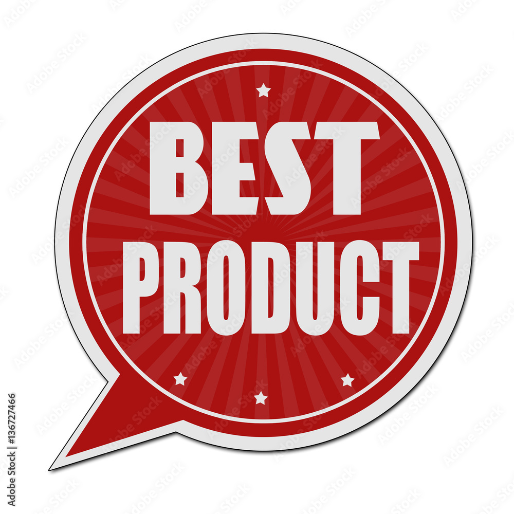 Best product red speech bubble label or sign Best product red speech bubble label or sign