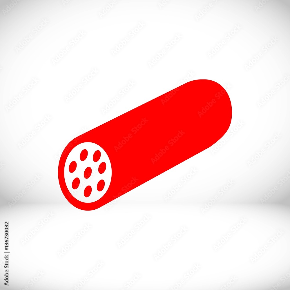 icon sausage stock vector illustration flat design icon sausage stock vector illustration flat design