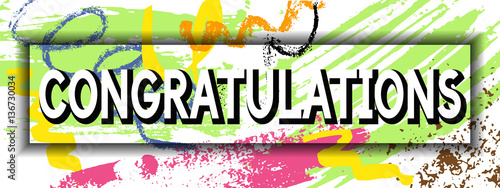 Congratulations Invitation Card.