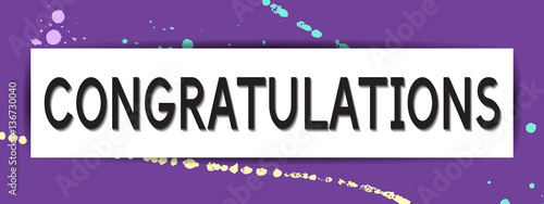 Congratulations Invitation Card.