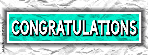 Congratulations card.